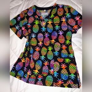 2/$8 White Cross | Scrub Top